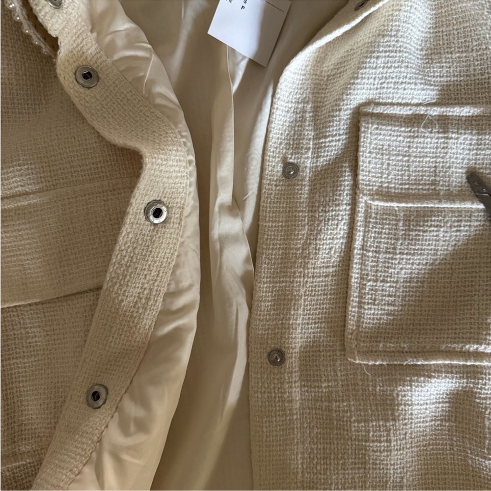 H&M Cream Button-Up Jacket - Picture 14 of 14